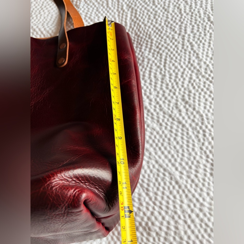 KMM & Co. Leather Tote - Oxblood - Picture 6 of 12